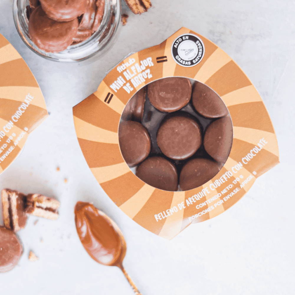 Alfajor Fithub Mini de Arroz Chocolate 170 G