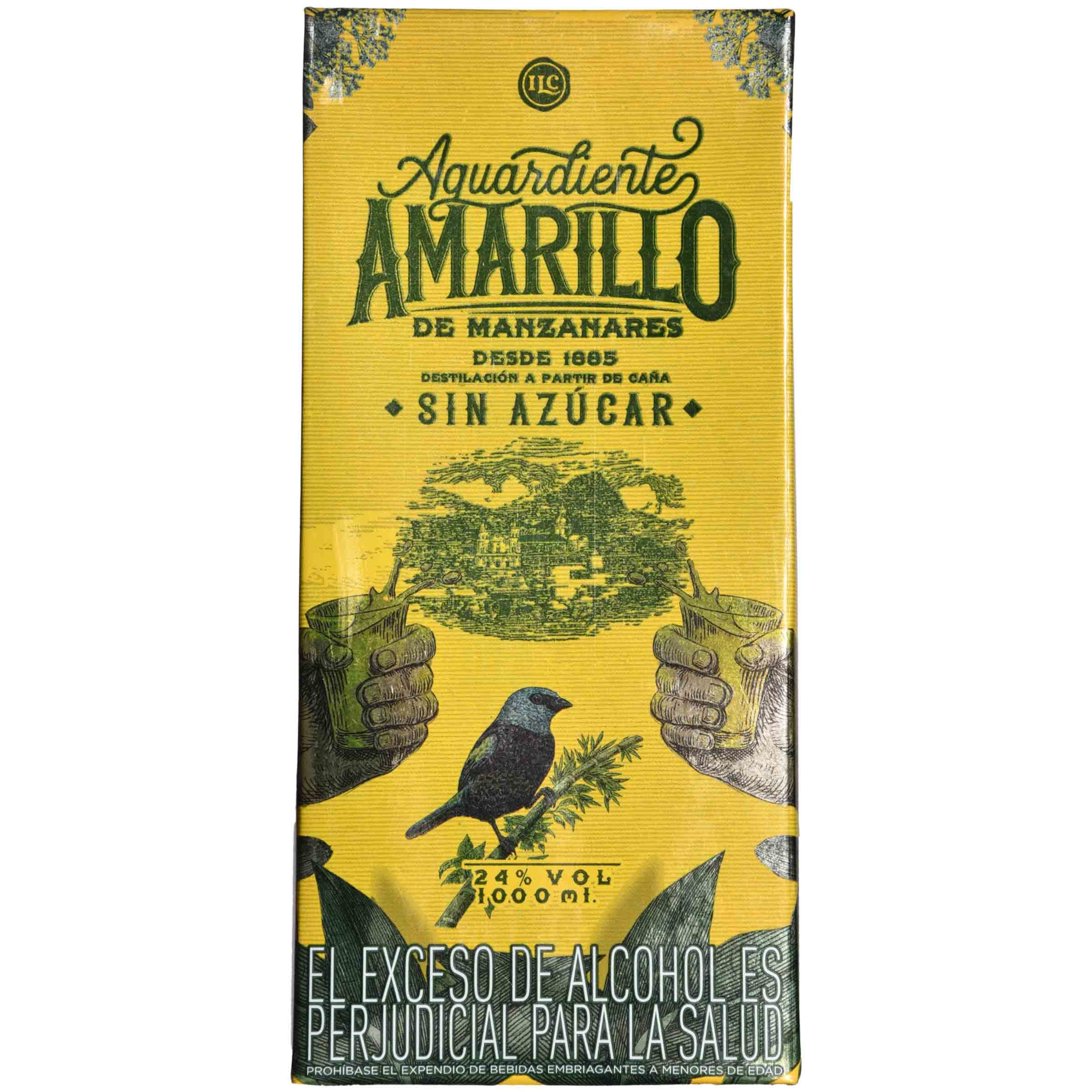 Aguardiente Amarillo de Manzanares 1000 Ml