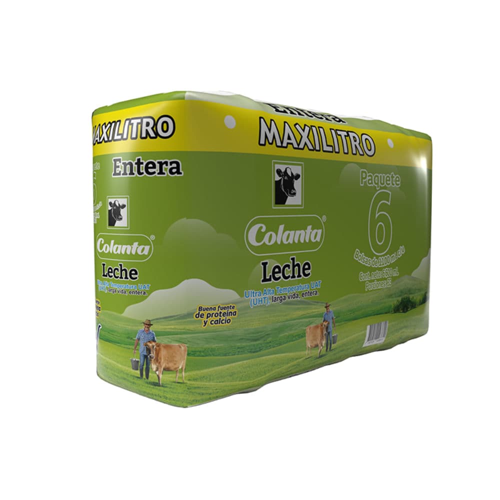 Leche Colanta Uht Entera 1,1 Lt X6 Unds