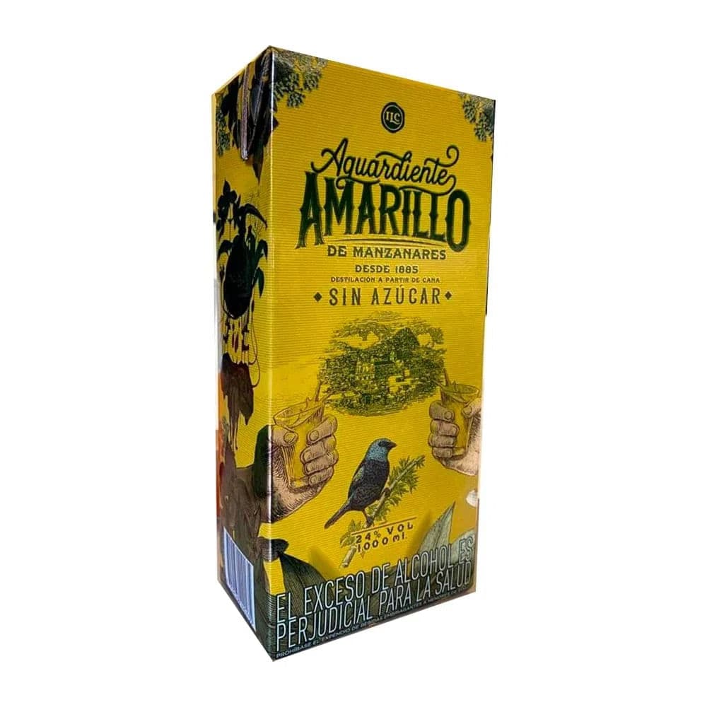 Aguardiente Amarillo sin Azúcar 1000 Ml