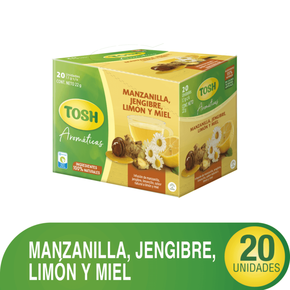 AROMATICA TOSH MANZANA LIMON JENGI X20SOB 22g