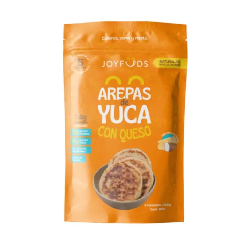 Arepa Yuca Joyfuds con Queso 600 G X5 Unds