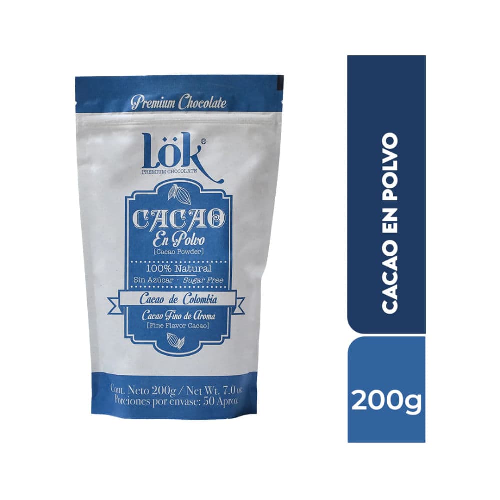 CACAO POLV LOK NATURAL 200G