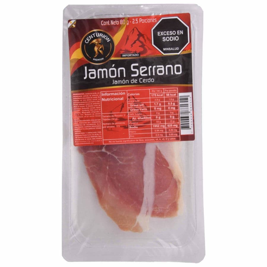 JAMON SERRANO TAJADO 80G