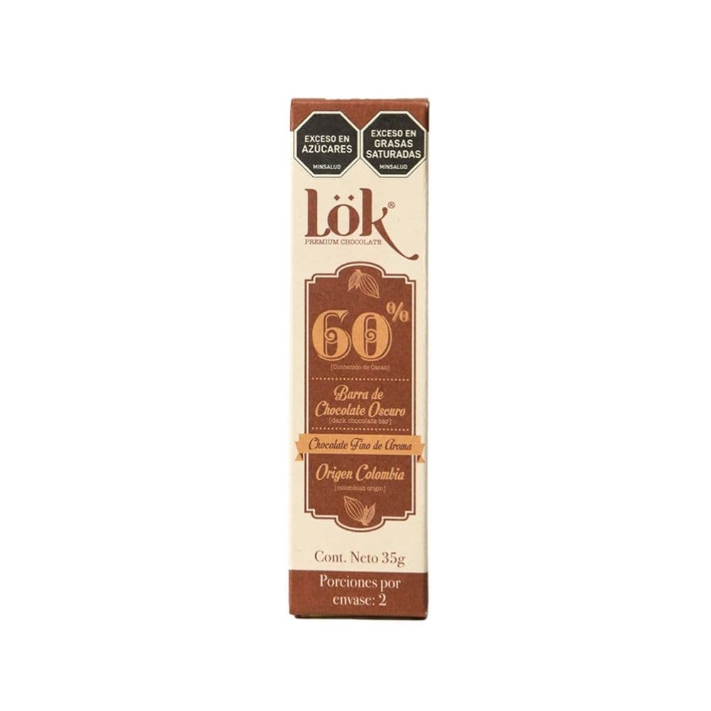Barra Lok Chocolate 60% 35 G