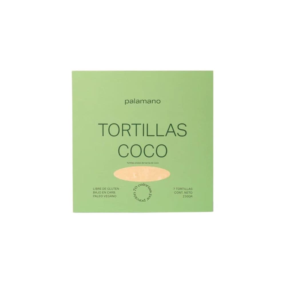 Tortillas de Coco Palamano Libre de Gluten 230 G