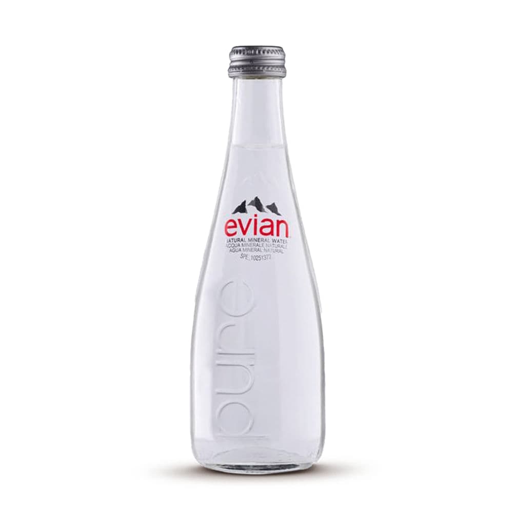 AGUA MINERAL EVIAN SPARKLING GLASS 330ML