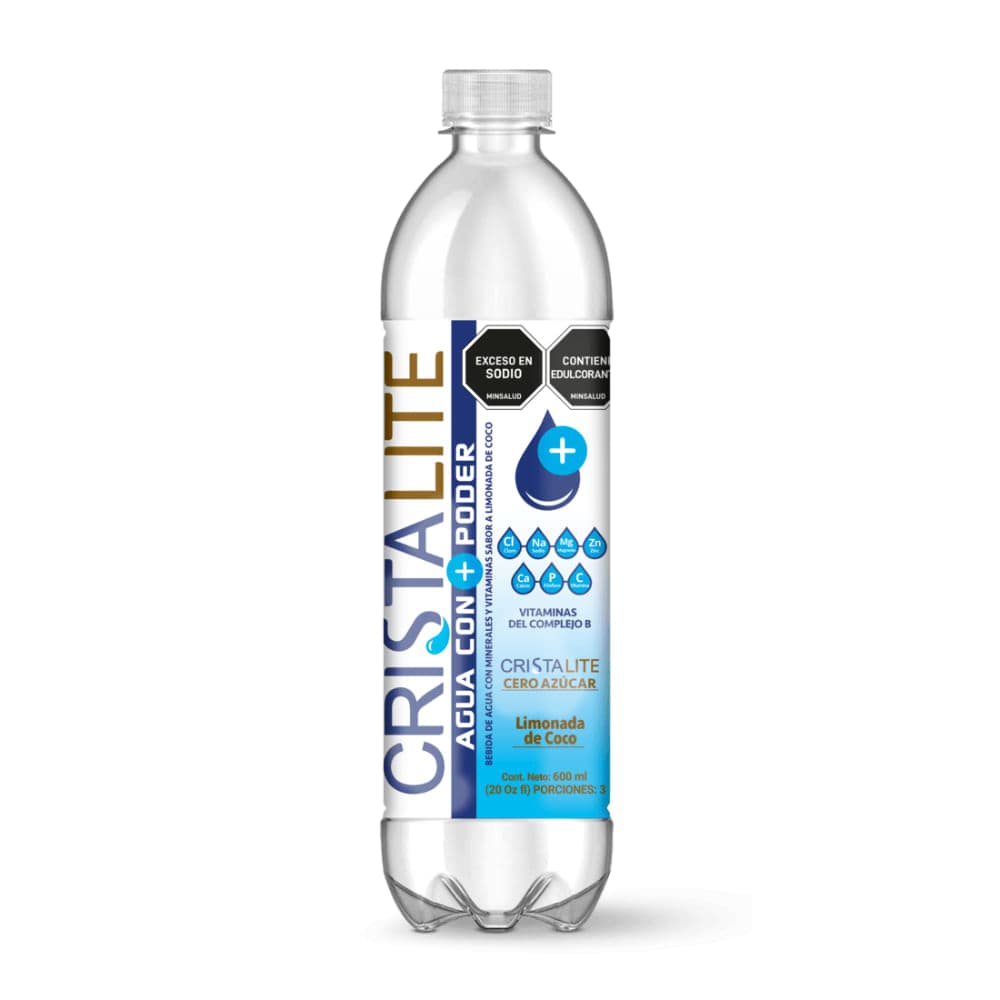 AGUA CRISTALITE LIMONAD COCO PET 600ML