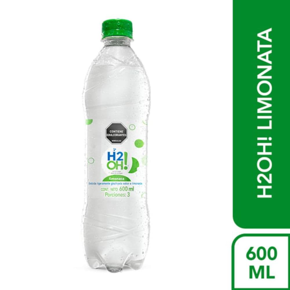 AGUA SABORIZADA LIMONATA H2OH 600ML PET
