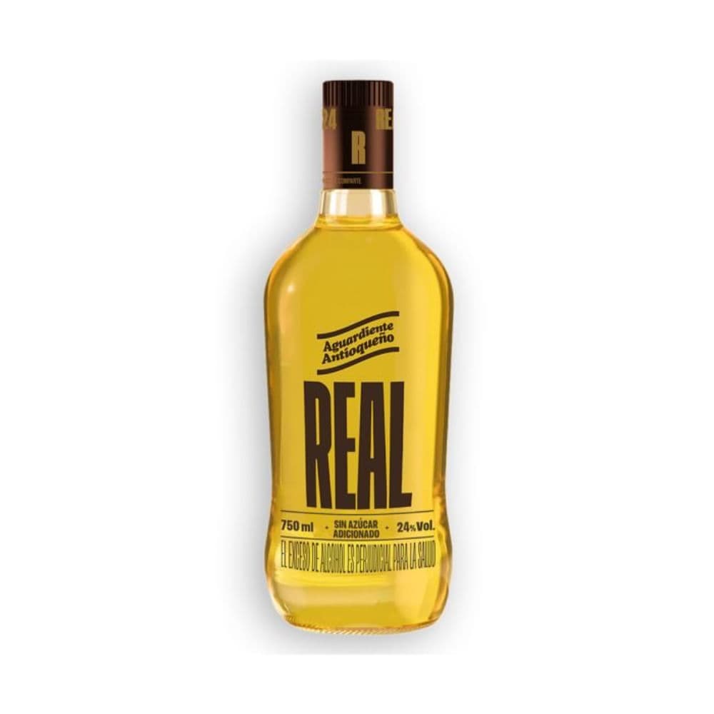 AGUARDIENT ANTIOQ REAL 24°S/AZUC 750 ML