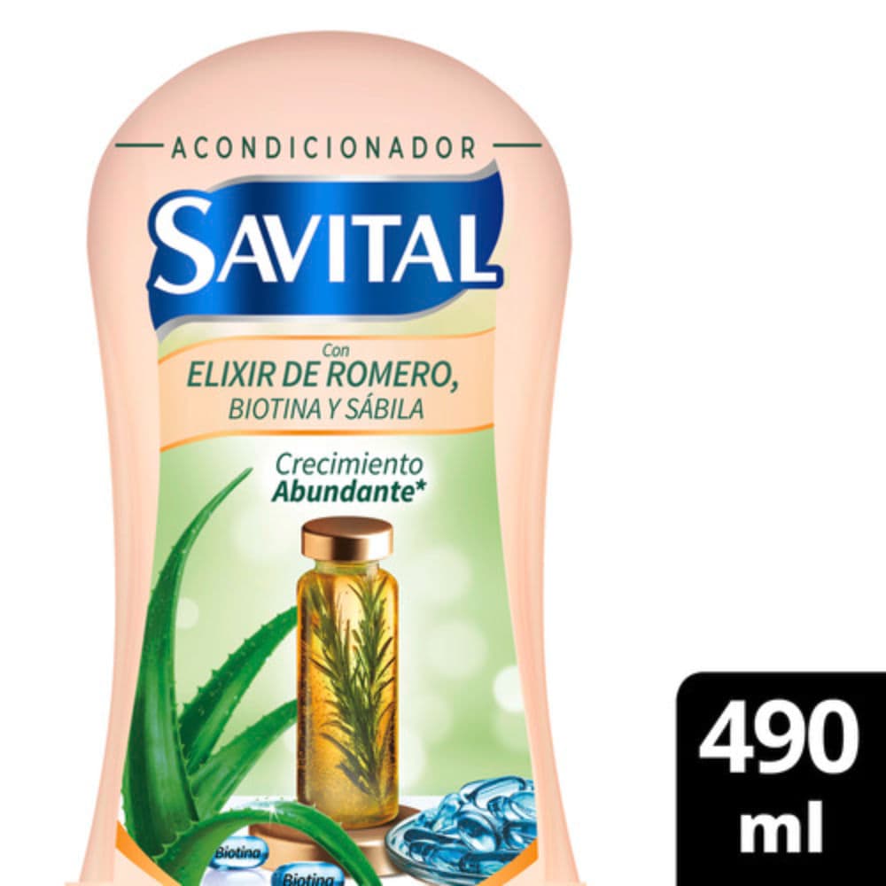 ACOND SAVITAL ROMERO BIOTINA 490ML