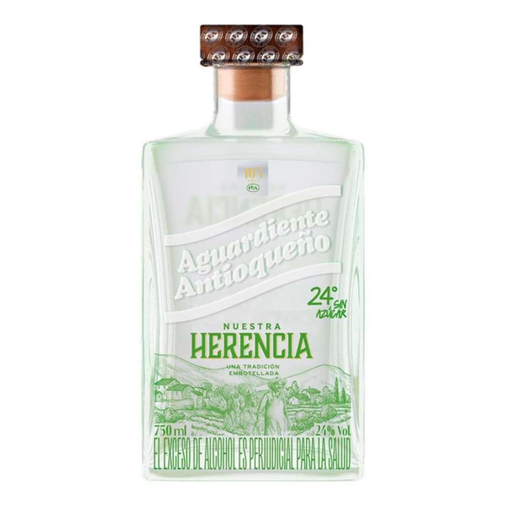 AGUARDIENTE NUESTRA HERENCIA 24 750 ML
