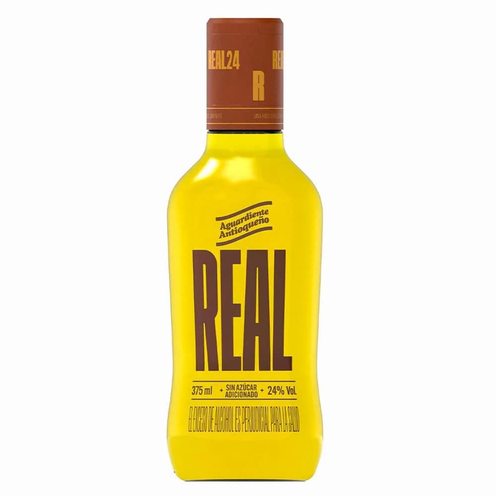 AGUARDIENTE ANTIOQ REAL 24° S/A 375ML
