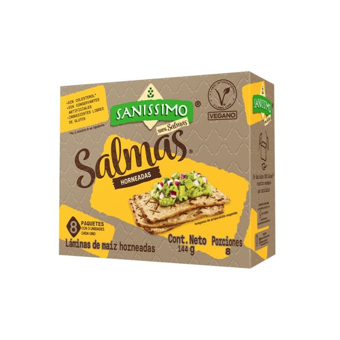 LAMINAS DE MAIZ SANISSIMO 140G SALMAS