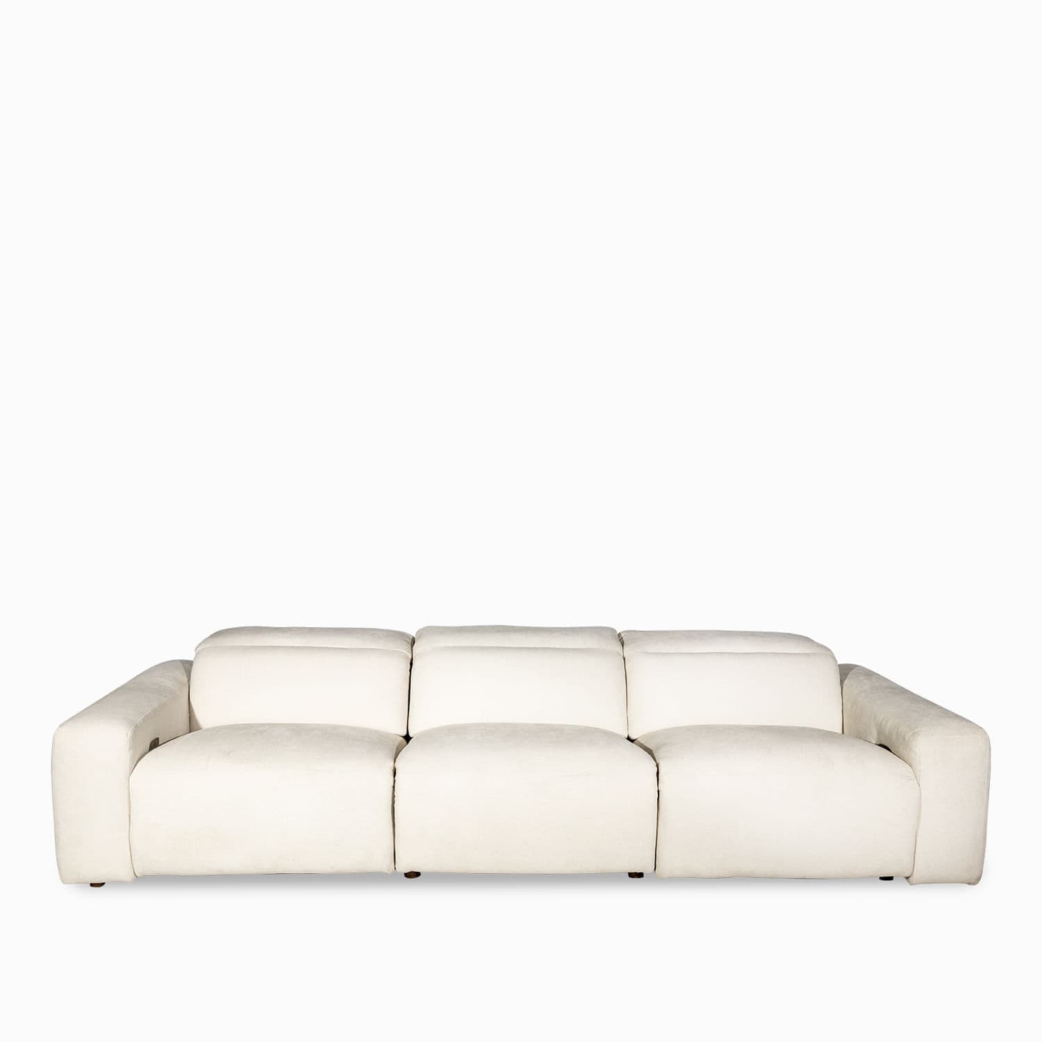 Sofá 3 puestos reclinable leo beige