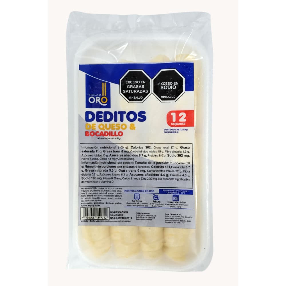 DEDITO QSO MEDALLA DE ORO B/LLO X12 300G