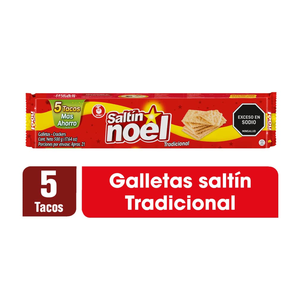 Galleta Saltín Rojo Taco 500 G x5 Unds
