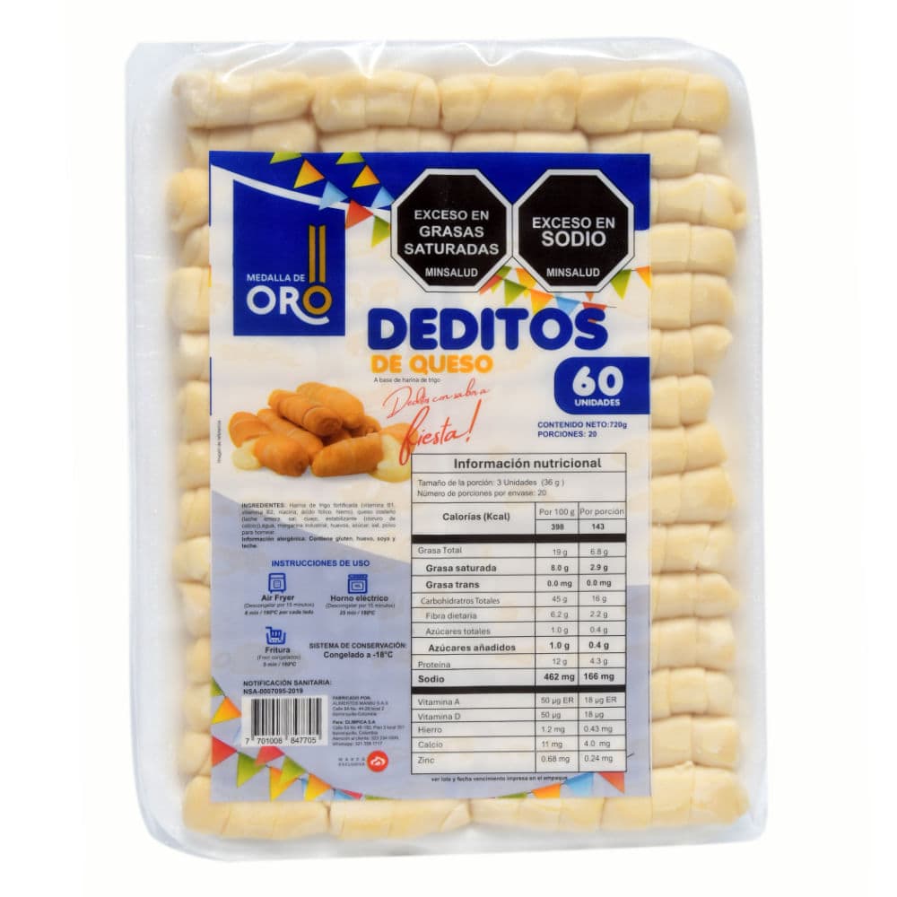 DEDITO MEDALLA DE ORO MINI X60 720G
