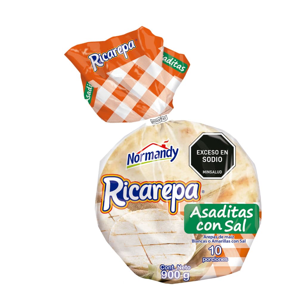 AREPA NORMANDY ASAD X 10 un 900 g