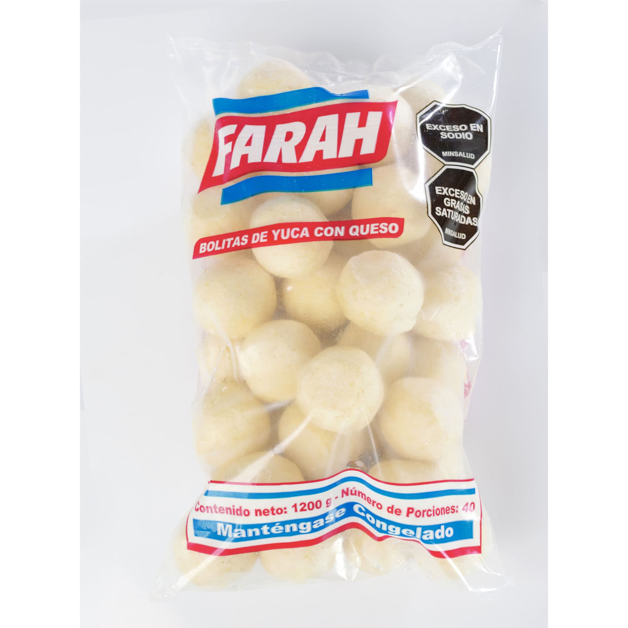 BOLITAS YUCA FARAH RELL QUESO X40 1200G
