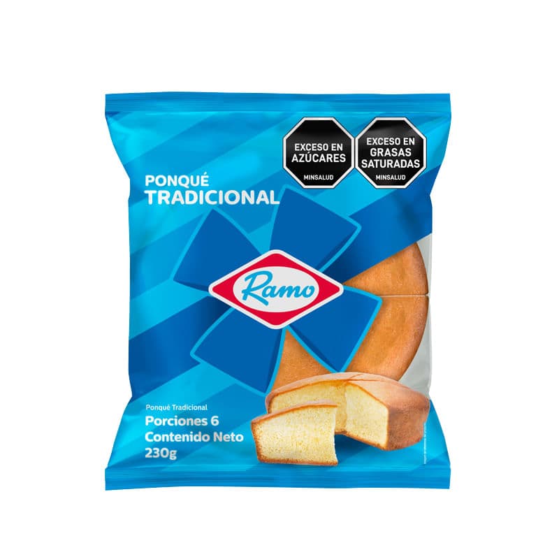 Ponqué Ramo Tradicional 230 G X6 Porciones