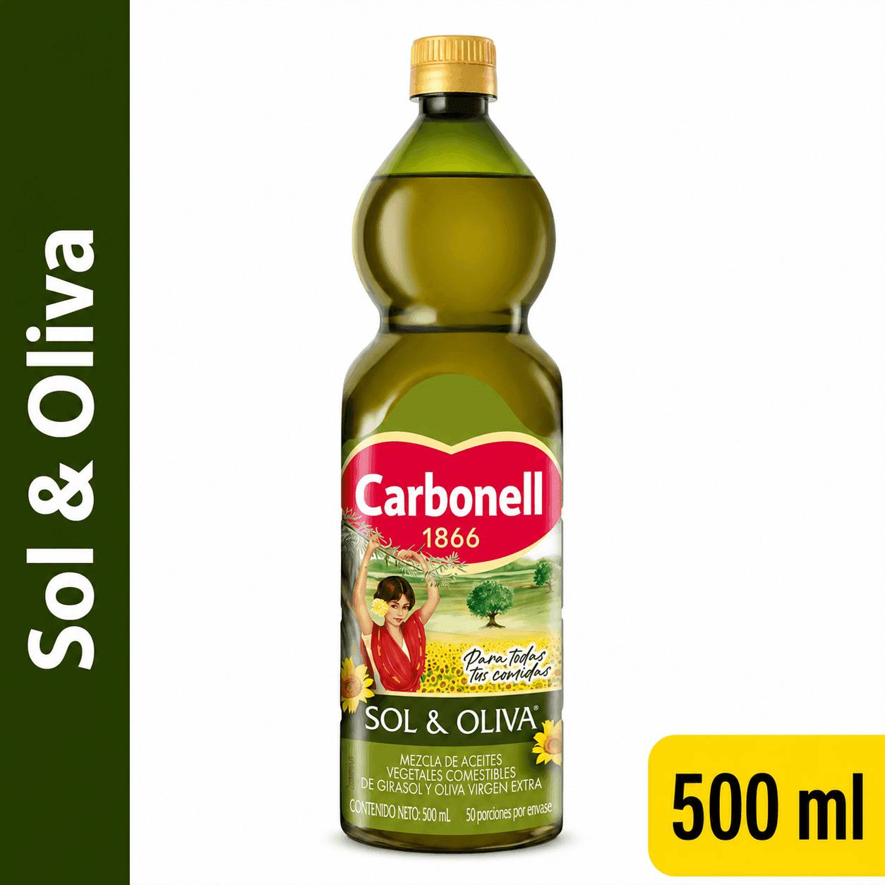ACEITE CARBONELL SOYA OLIVA 500 ML