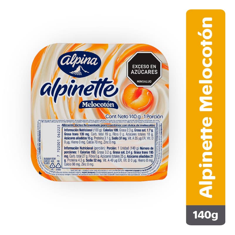 Alpinette melocoton 140 g