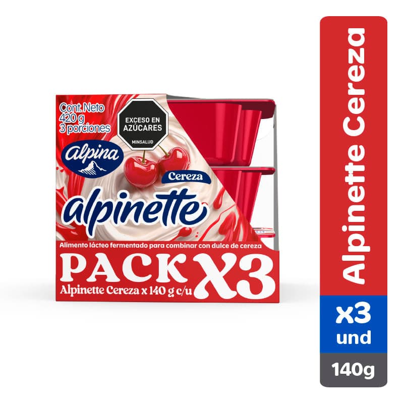 Alpinette cereza 140 g x3