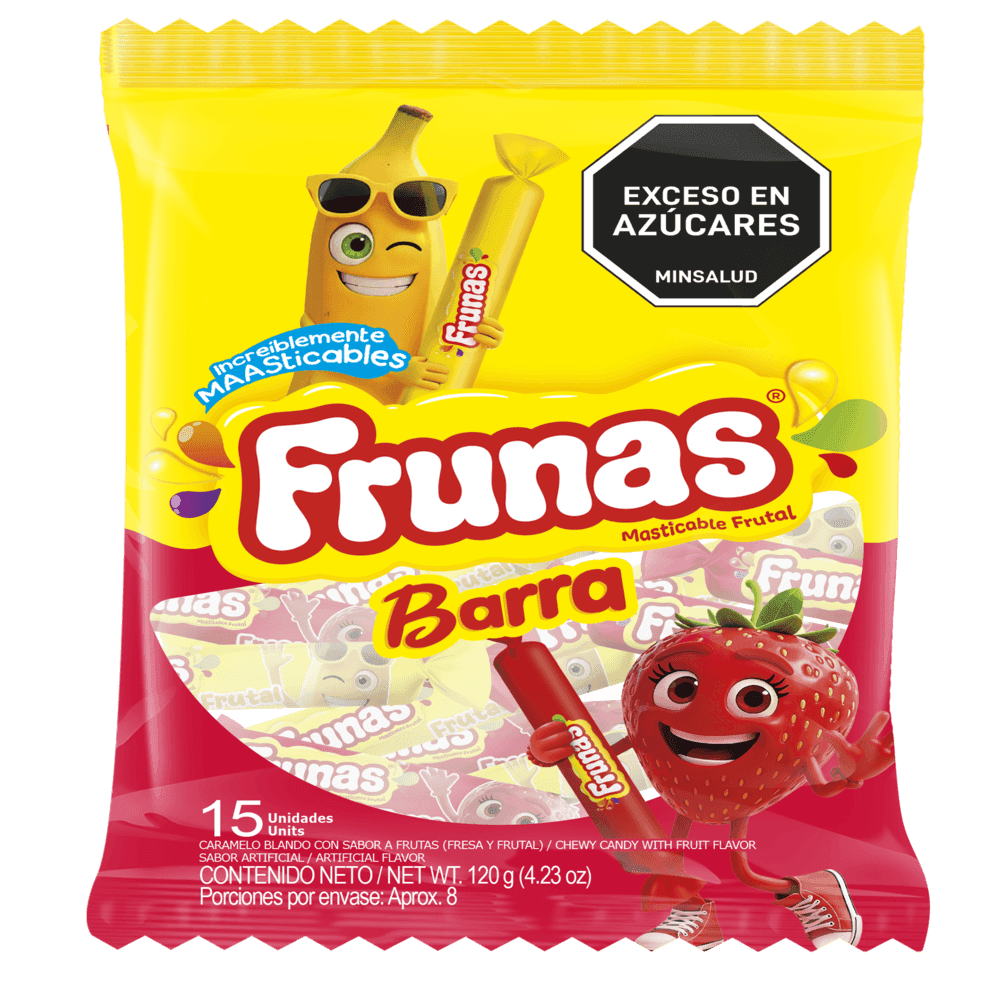 BARRA FRUNAS FRESA/FRUTAL BS 120G