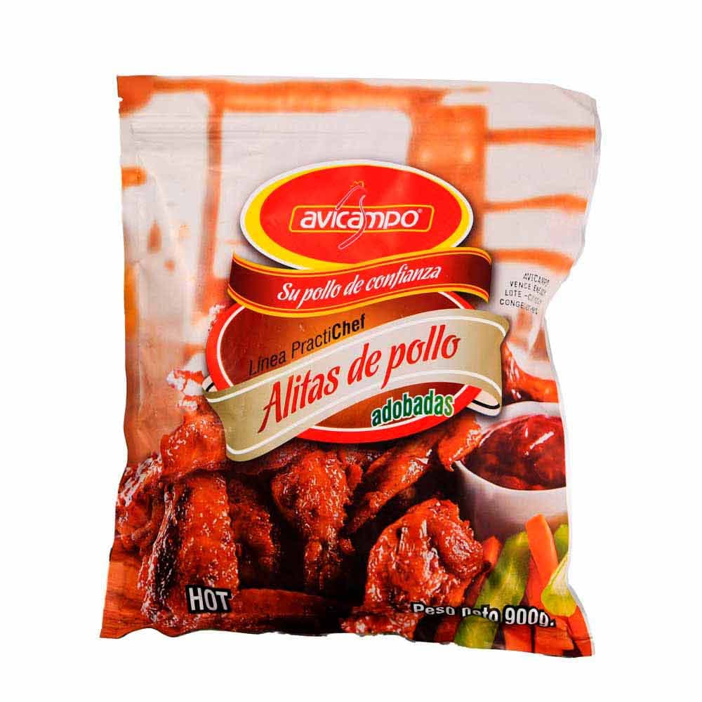Alita de Pollo Avicampo Adobadas 900 G