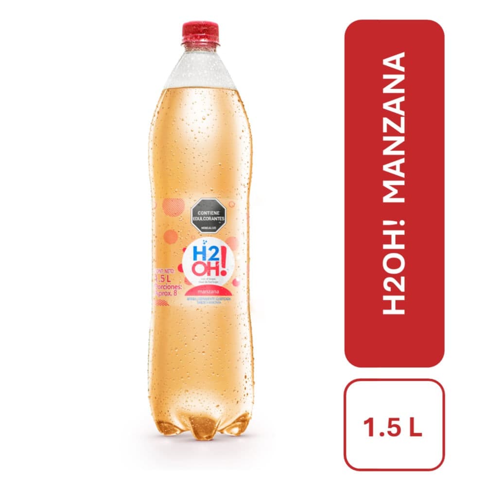 AGUA H2OH MANZANA 1.5 L