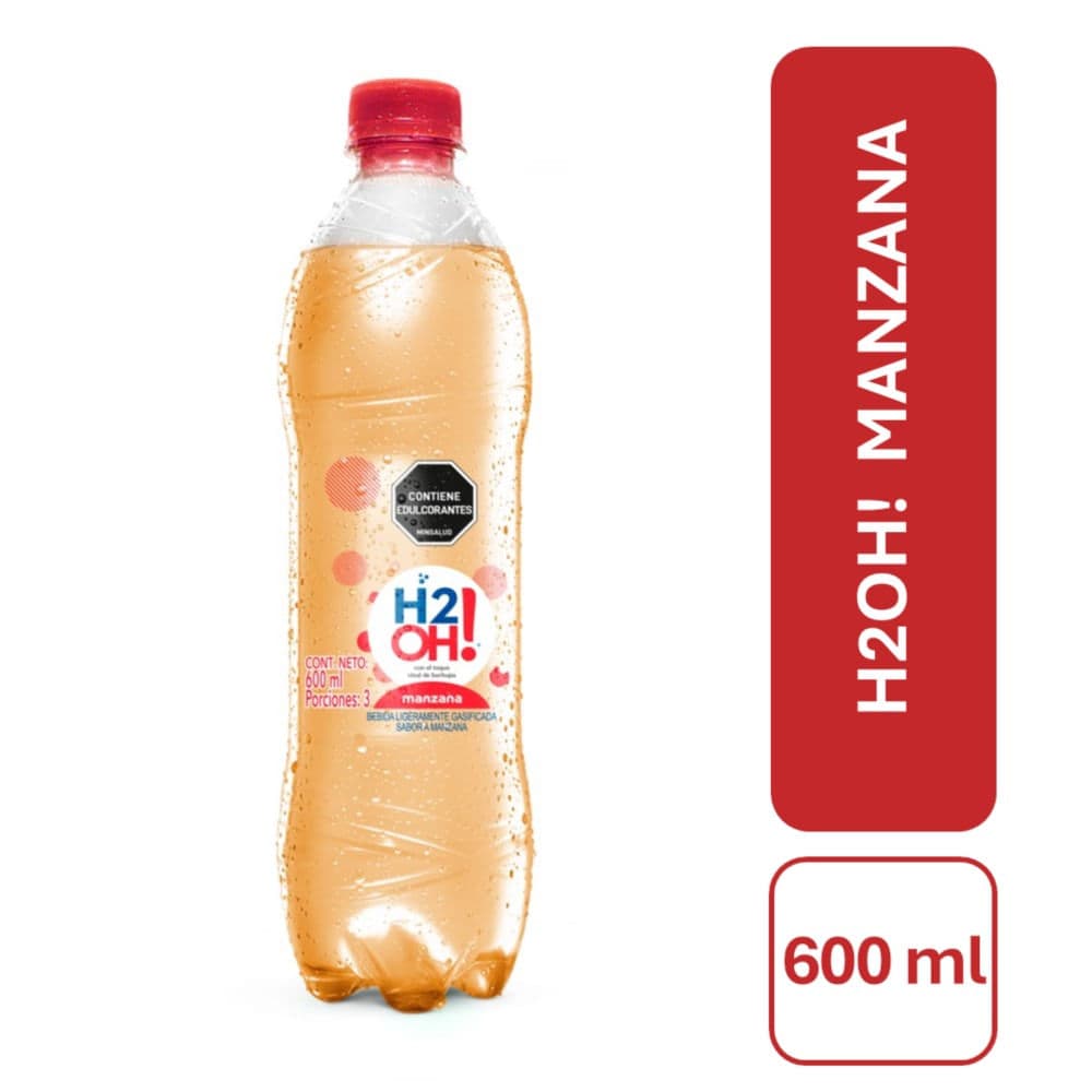 AGUA H2OH MANZANA 600ML
